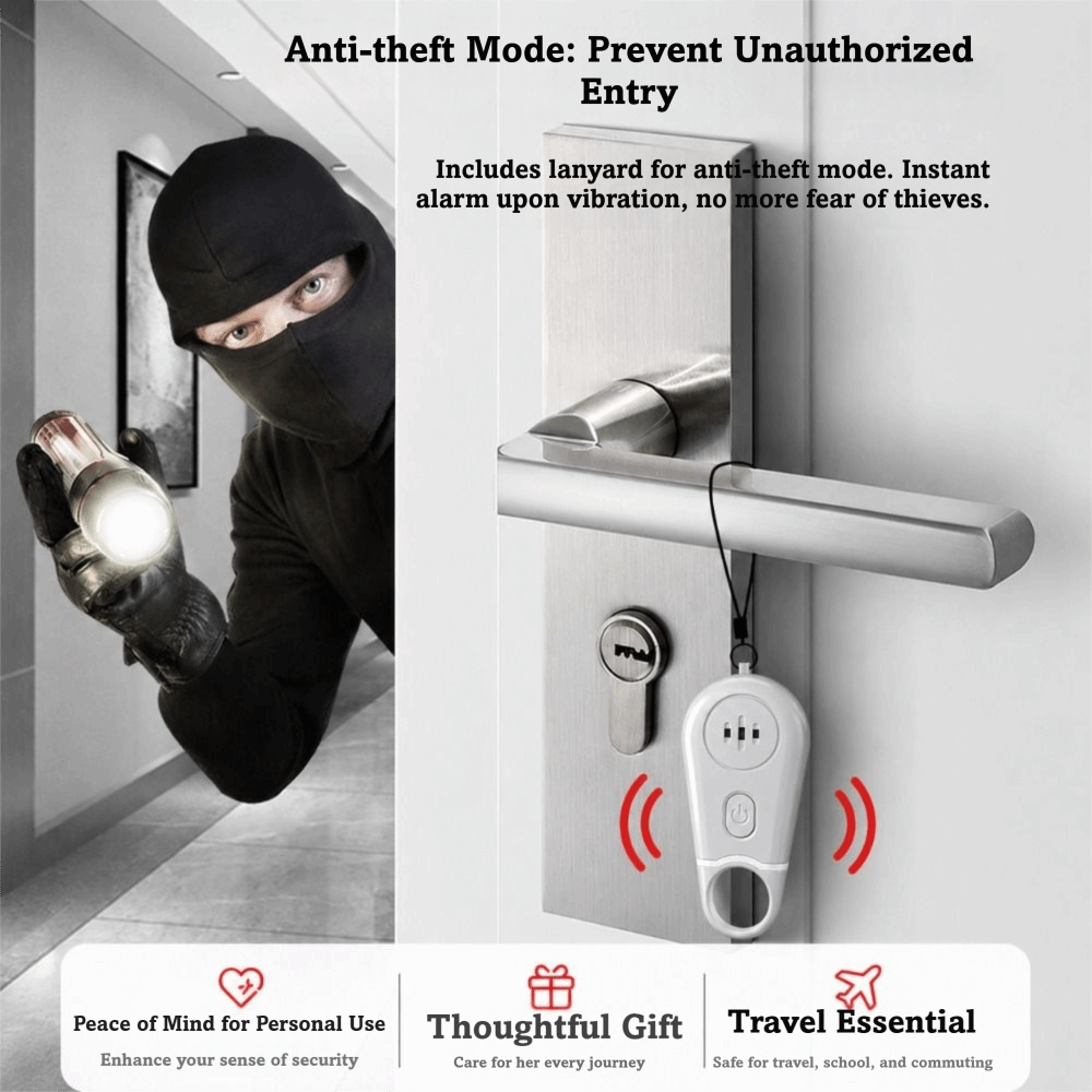 Personal Alarm Keychain - Allarme di Sicurezza Personale Portatile, Sirena