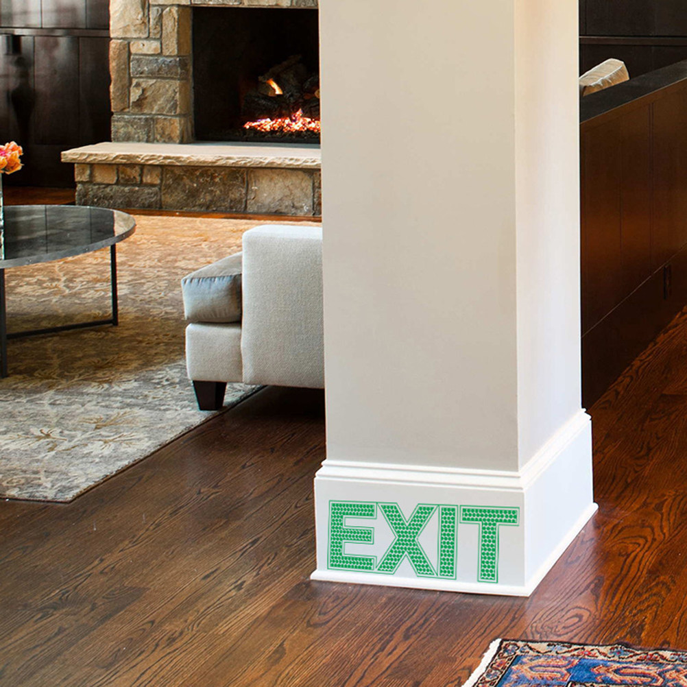 Emergency Exit Sign - Adesivo da Parete Luminoso per Uscite