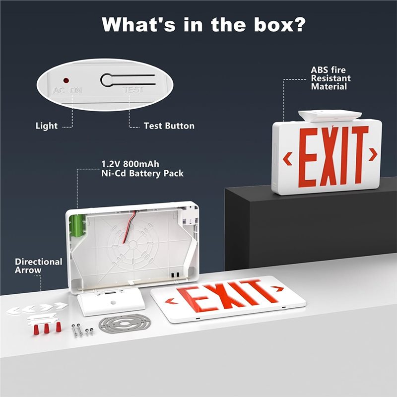 B67C Certificato UL, Set di Lu - Emergency Exit Sign recensione e prezzo