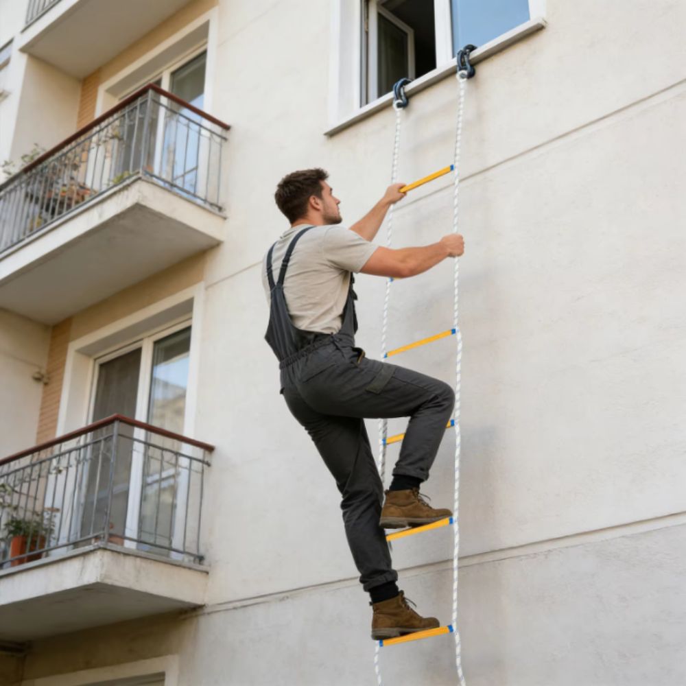 Scala di corda isolata, scala  - Fire Escape Ladder recensione e prezzo