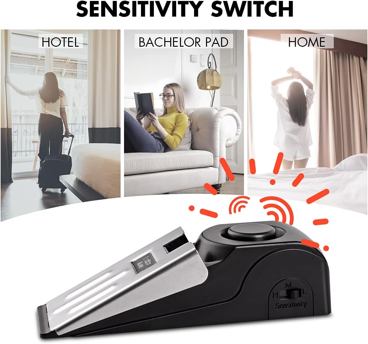 1/2 pezzi portatile da viaggio - Door Stop Alarm recensione e prezzo